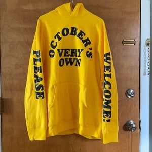 OVO Hoodie Drake Hoodie Sweatshirt Yellow
